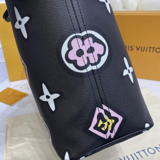 Louis Vuitton Neverfull MM M45818 M45819 Black - Image 9