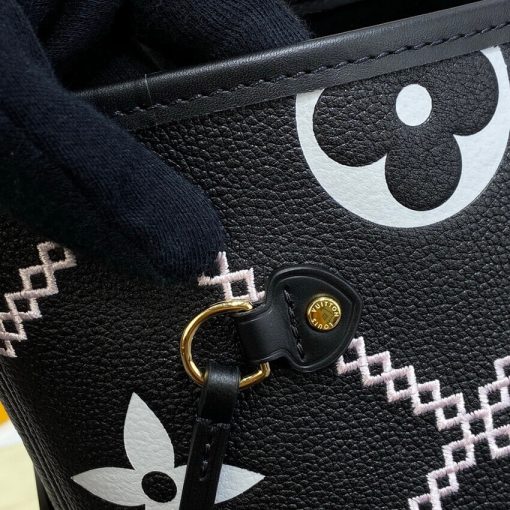 Louis Vuitton Neverfull MM M46039 M46040 Black - Image 11