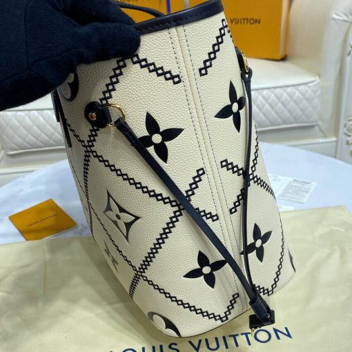 Louis Vuitton Neverfull MM M46039 M46040 Creme - Image 7