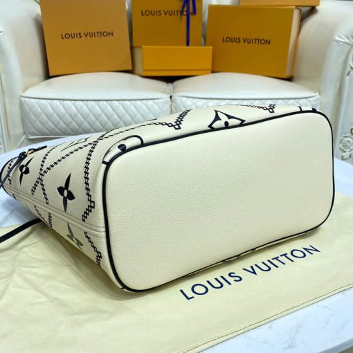 Louis Vuitton Neverfull MM M46039 M46040 Creme - Image 8