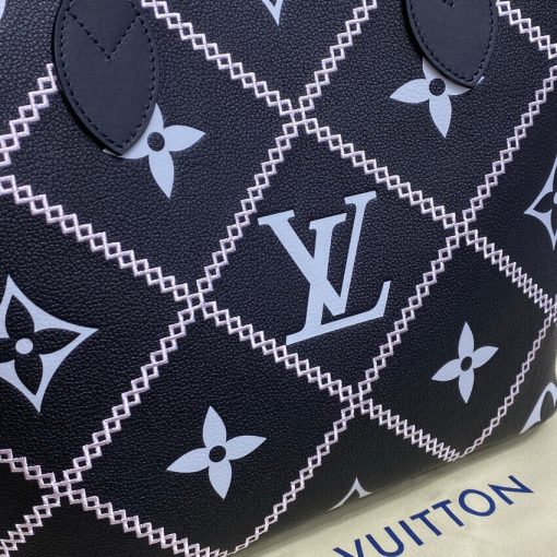 Louis Vuitton Neverfull MM M46039 M46040 Black - Image 10