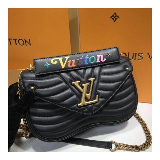 Louis Vuitton New Wave Chain Bag MM M51946 Black - Image 3