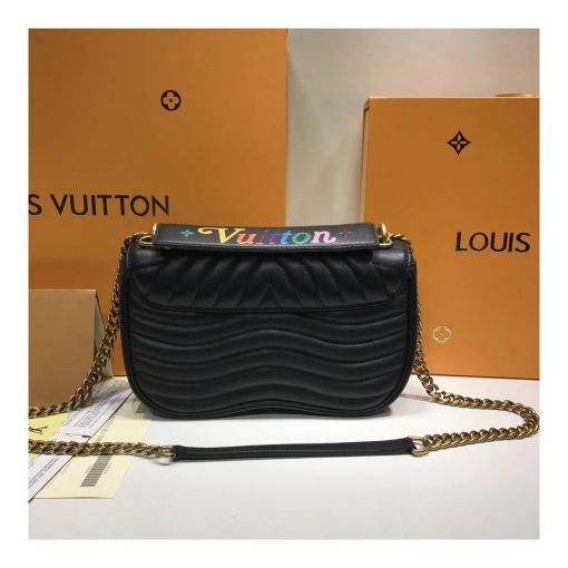 Louis Vuitton New Wave Chain Bag MM M51946 Black - Image 7