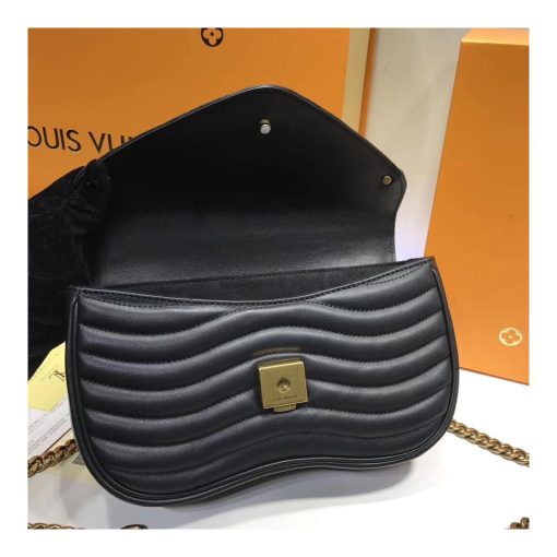 Louis Vuitton New Wave Chain Bag MM M51946 Black - Image 8