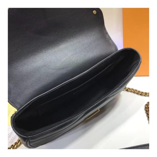 Louis Vuitton New Wave Chain Bag MM M51946 Black - Image 9