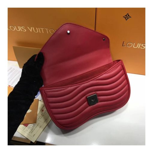Louis Vuitton New Wave Chain Bag MM M51946 Red - Image 7