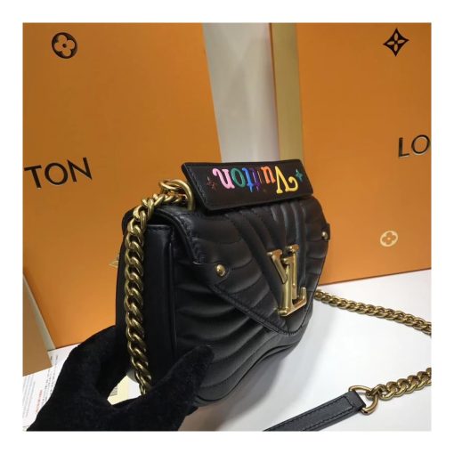 Louis Vuitton New Wave Chain Bag PM M51683 Black - Image 3