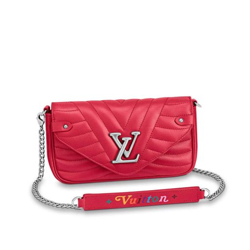 Louis Vuitton New Wave Chain Pochette M63956 M68479 Red