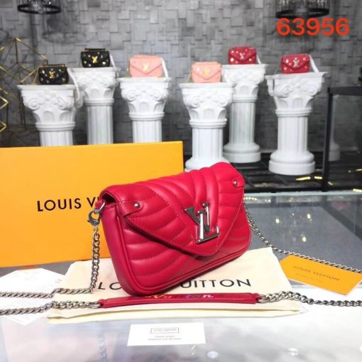 Louis Vuitton New Wave Chain Pochette M63956 M68479 Red - Image 3