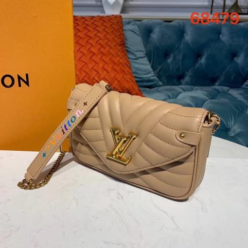Louis Vuitton New Wave Chain Pochette M63956 M68479 Camel - Image 3