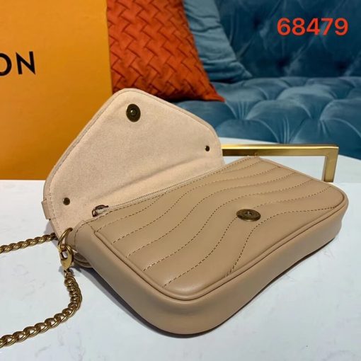 Louis Vuitton New Wave Chain Pochette M63956 M68479 Camel - Image 8