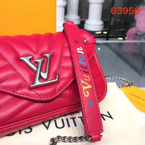 Louis Vuitton New Wave Chain Pochette M63956 M68479 Red - Image 6