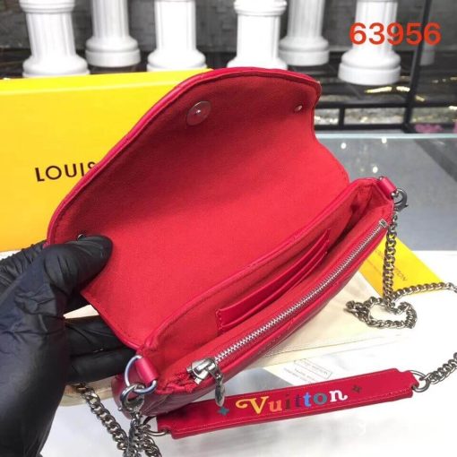 Louis Vuitton New Wave Chain Pochette M63956 M68479 Red - Image 9