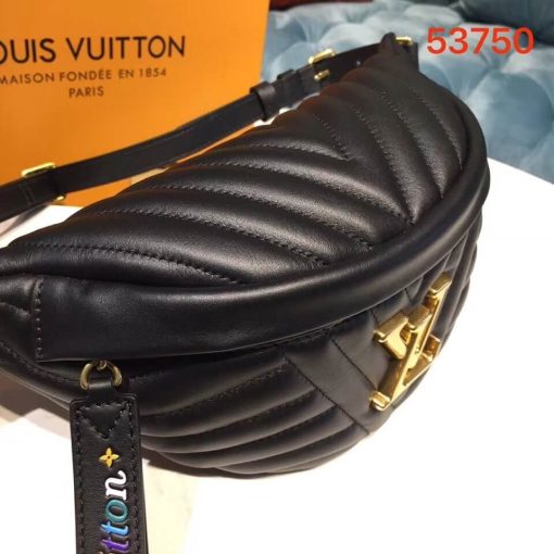 Louis Vuitton New Wave Leather Bumbag M53750 Black - Image 3