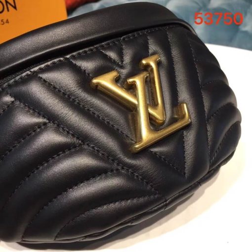 Louis Vuitton New Wave Leather Bumbag M53750 Black - Image 5