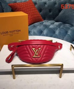Louis Vuitton New Wave Leather Bumbag M53750 Red