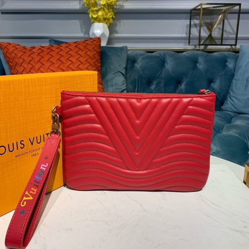 Louis Vuitton New Wave Zipped Pochette M68478 M63943 M67500 M68579 Red - Image 4