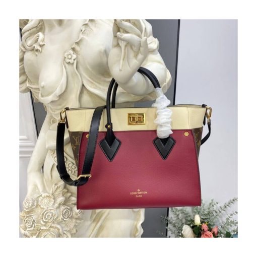 Louis Vuitton On My Side MM M56934 M58485 Burgundy - Image 2