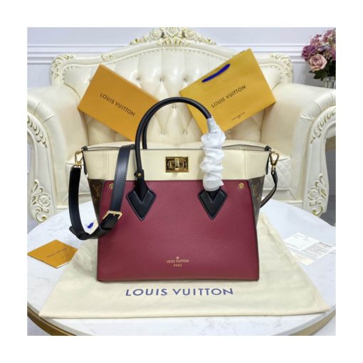 Louis Vuitton On My Side MM M56934 M58485 Burgundy - Image 3
