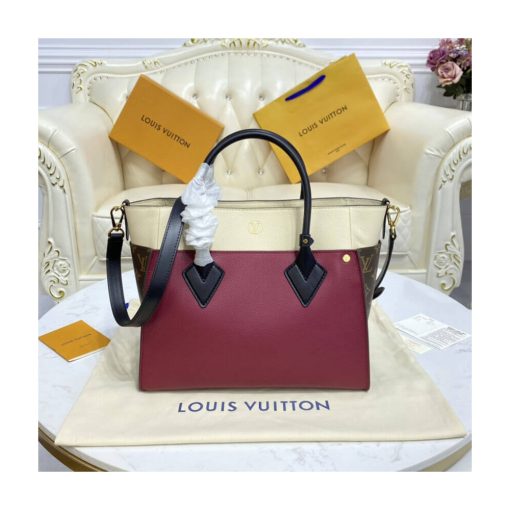 Louis Vuitton On My Side MM M56934 M58485 Burgundy - Image 5