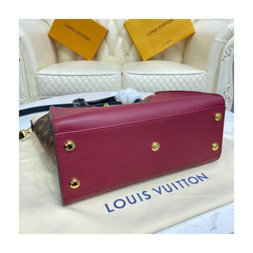 Louis Vuitton On My Side MM M56934 M58485 Burgundy - Image 6