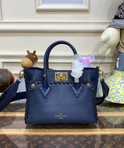 Louis Vuitton On My Side PM Shoulder Bag M21585 Navy Blue