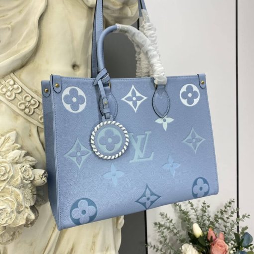 Louis Vuitton Onthego MM M45717 M45718 Blue - Image 4