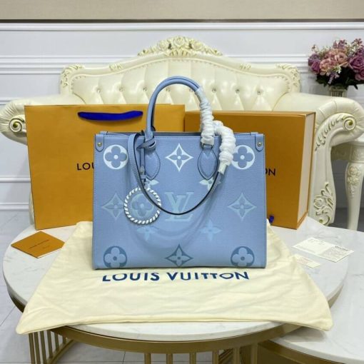 Louis Vuitton Onthego MM M45717 M45718 Blue - Image 5