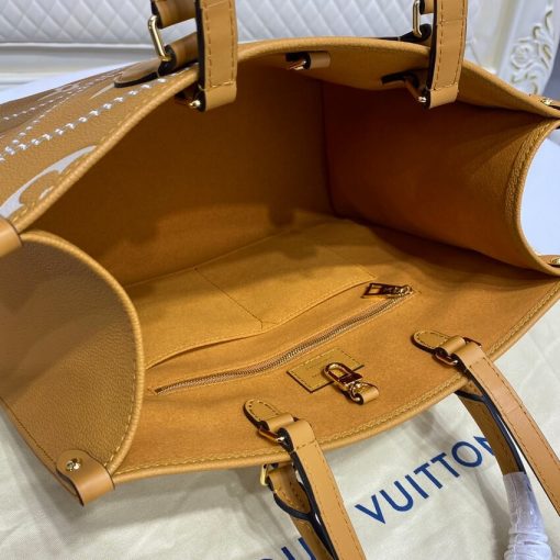 Louis Vuitton Onthego MM M46015  M46016 Apricot - Image 11