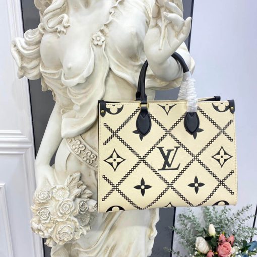 Louis Vuitton Onthego MM M46015  M46016 Cream - Image 2