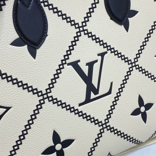 Louis Vuitton Onthego MM M46015  M46016 Cream - Image 7