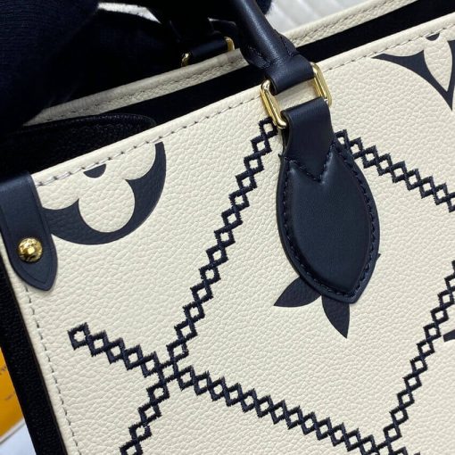 Louis Vuitton Onthego MM M46015  M46016 Cream - Image 8