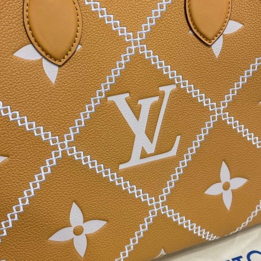 Louis Vuitton Onthego MM M46015  M46016 Apricot - Image 7