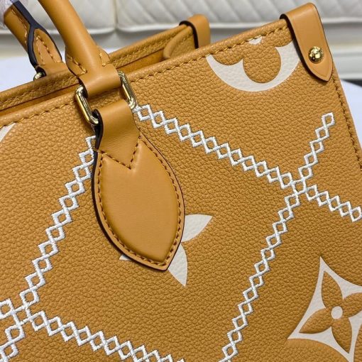 Louis Vuitton Onthego MM M46015  M46016 Apricot - Image 8