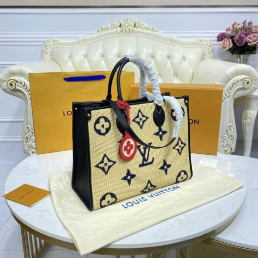 Louis Vuitton OnTheGo MM M57723 M57707 Blue - Image 5