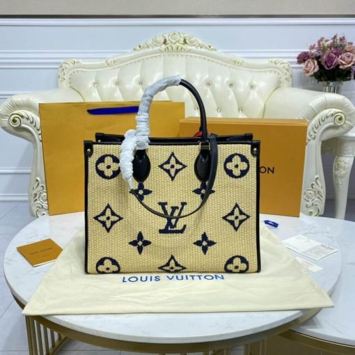 Louis Vuitton OnTheGo MM M57723 M57707 Blue - Image 6