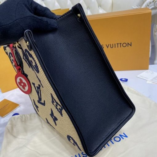 Louis Vuitton OnTheGo MM M57723 M57707 Blue - Image 9