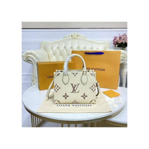 Louis Vuitton Onthego PM M45779 M45654 M45659 Beige - Image 6