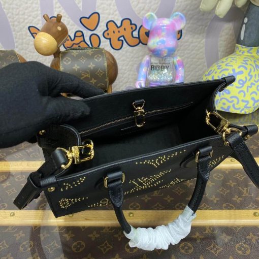 Louis Vuitton OnTheGo PM M46733 Black Monogram Empreinte With Studs - Image 14