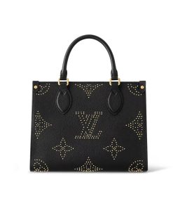 Louis Vuitton OnTheGo PM M46733 Black Monogram Empreinte With Studs