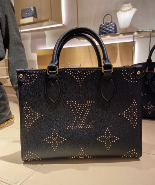 Louis Vuitton OnTheGo PM M46733 Black Monogram Empreinte With Studs - Image 5