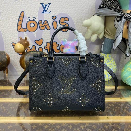 Louis Vuitton OnTheGo PM M46733 Black Monogram Empreinte With Studs - Image 6