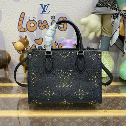 Louis Vuitton OnTheGo PM M46733 Black Monogram Empreinte With Studs - Image 7