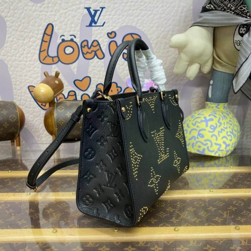 Louis Vuitton OnTheGo PM M46733 Black Monogram Empreinte With Studs - Image 8