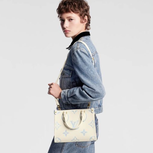Louis Vuitton OnTheGo PM M46833 Latte Candy Blue - Image 2