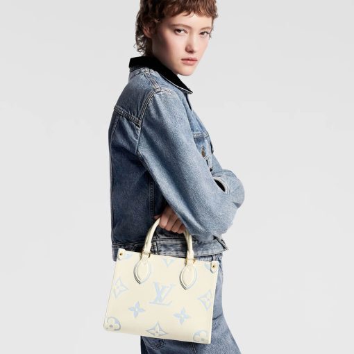 Louis Vuitton OnTheGo PM M46833 Latte Candy Blue - Image 3
