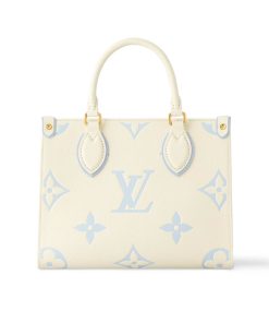 Louis Vuitton OnTheGo PM M46833 Latte Candy Blue