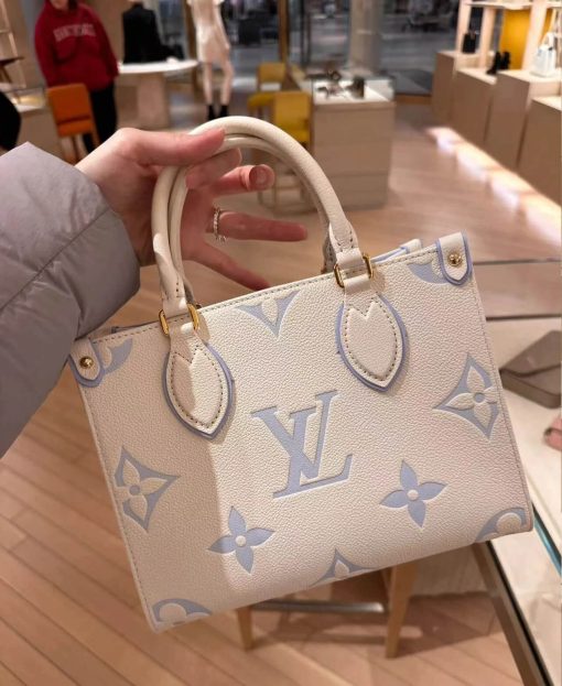 Louis Vuitton OnTheGo PM M46833 Latte Candy Blue - Image 4