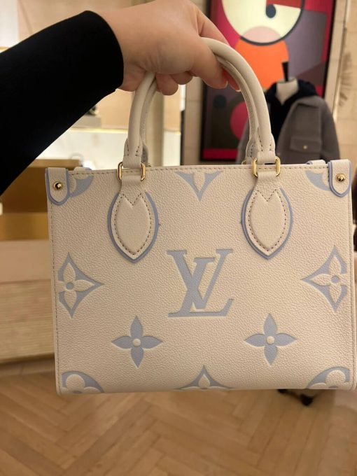 Louis Vuitton OnTheGo PM M46833 Latte Candy Blue - Image 5