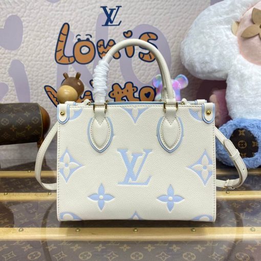 Louis Vuitton OnTheGo PM M46833 Latte Candy Blue - Image 7